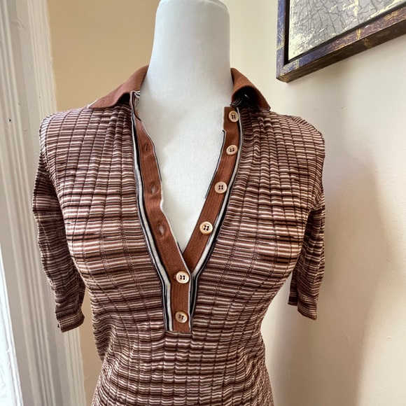 Vintage Missoni Knit Mini Dress with Collar, size Small - Picture 3 of 4